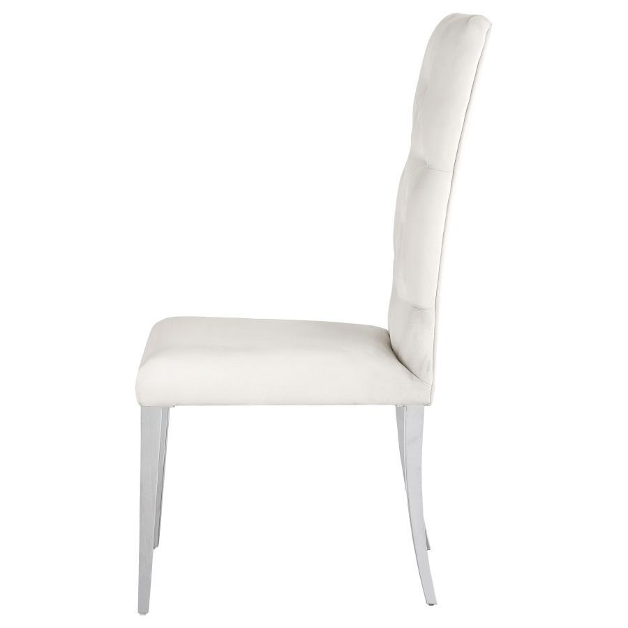 Coaster Fine Furniture Kerwin - Velvet Upholstered Dining Side Chair (Set of 2) | Meri Furniture