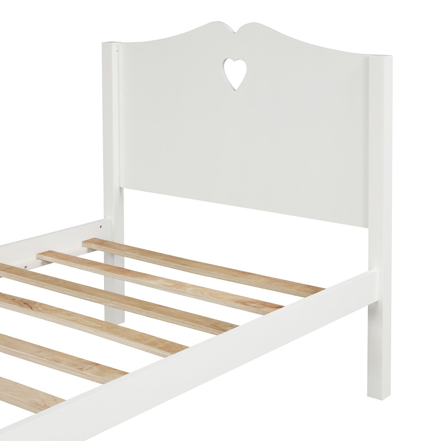 Platform Bed With Slat Support And Headboard And Footboard