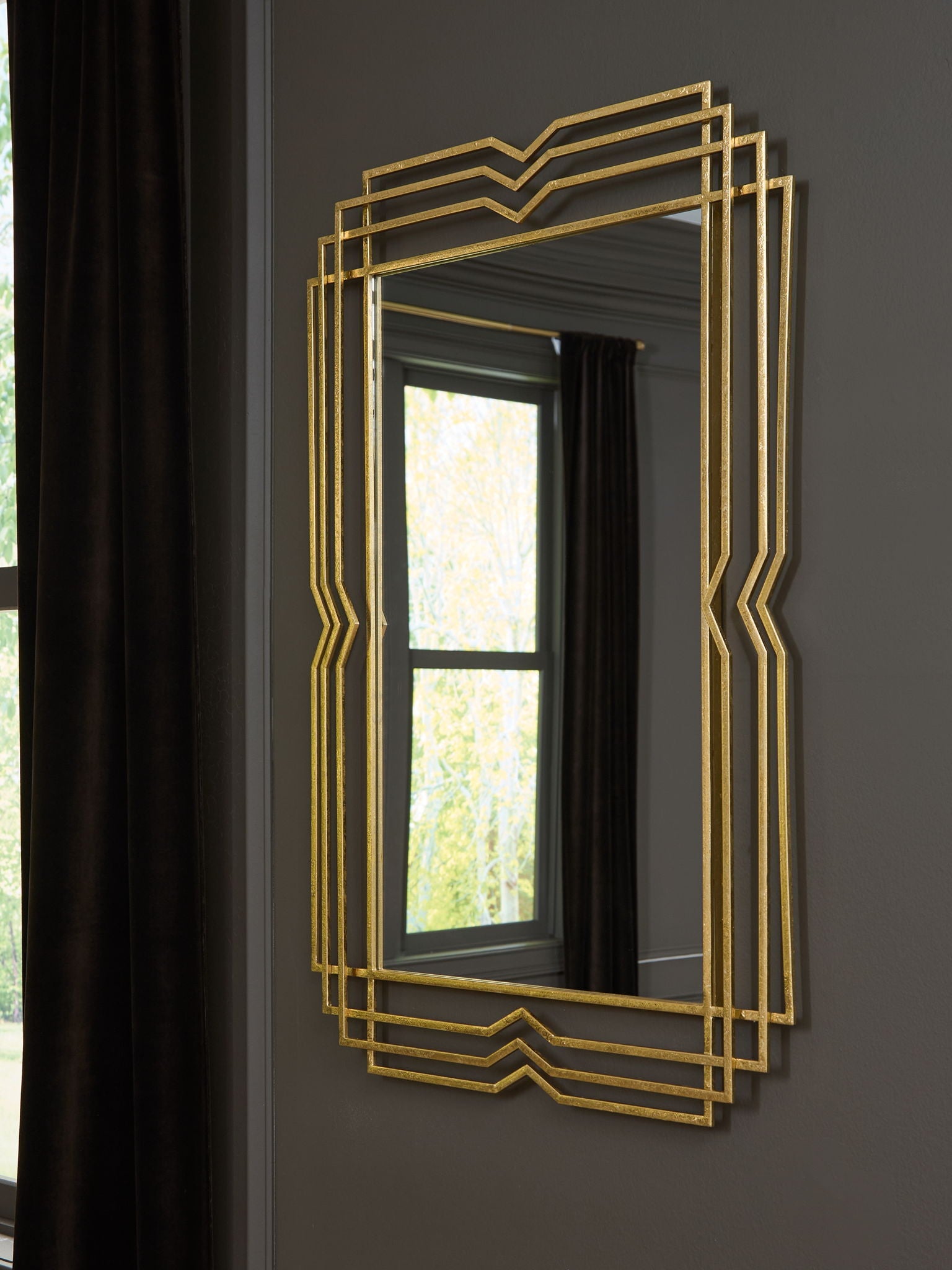 Claybrook - Accent Mirror - Gold Finish