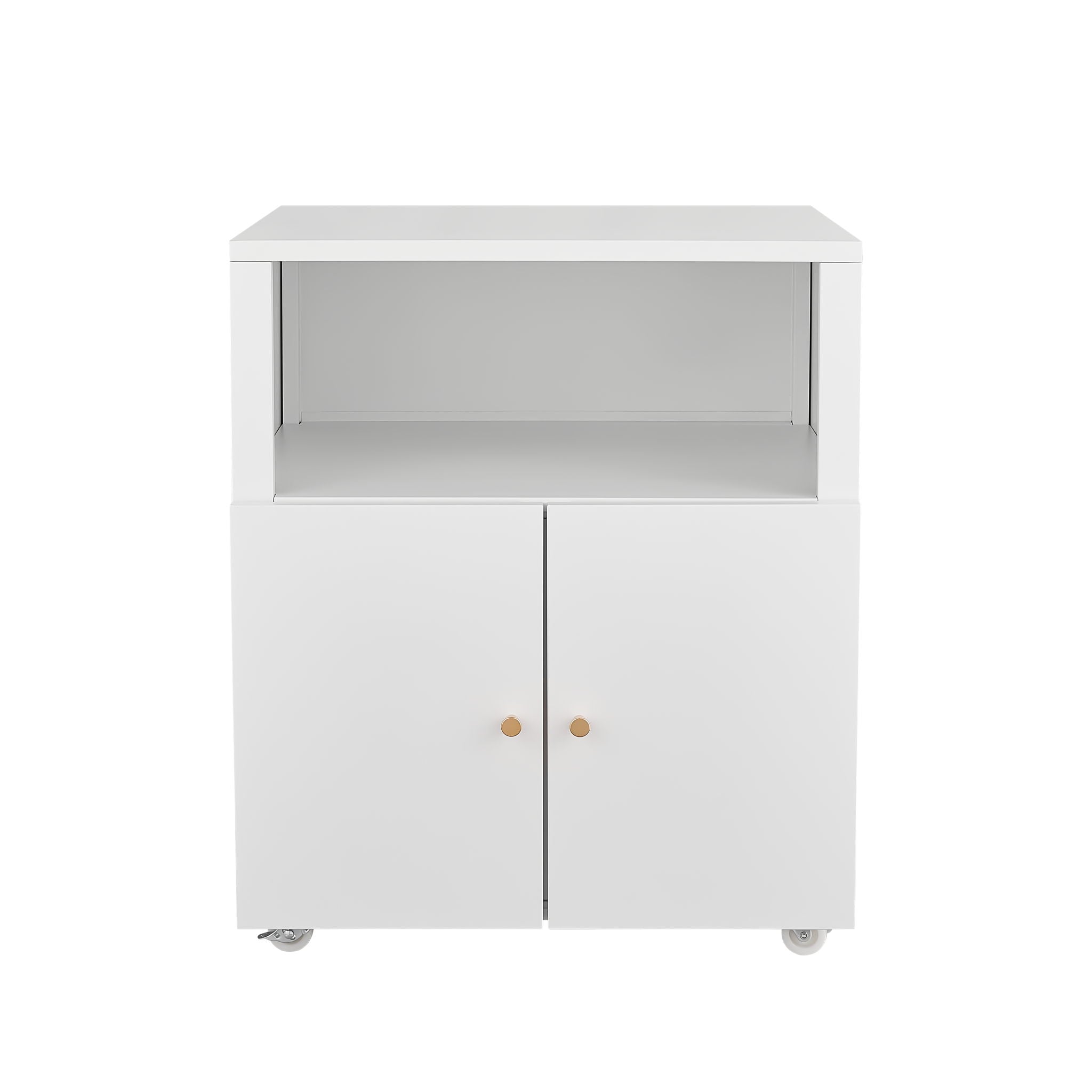 Home Office Printer Stand With Wheels And File Cabinet