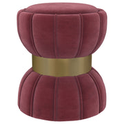 Coaster Fine Furniture Sora - Round Upholstered Ottoman | Meri Furniture