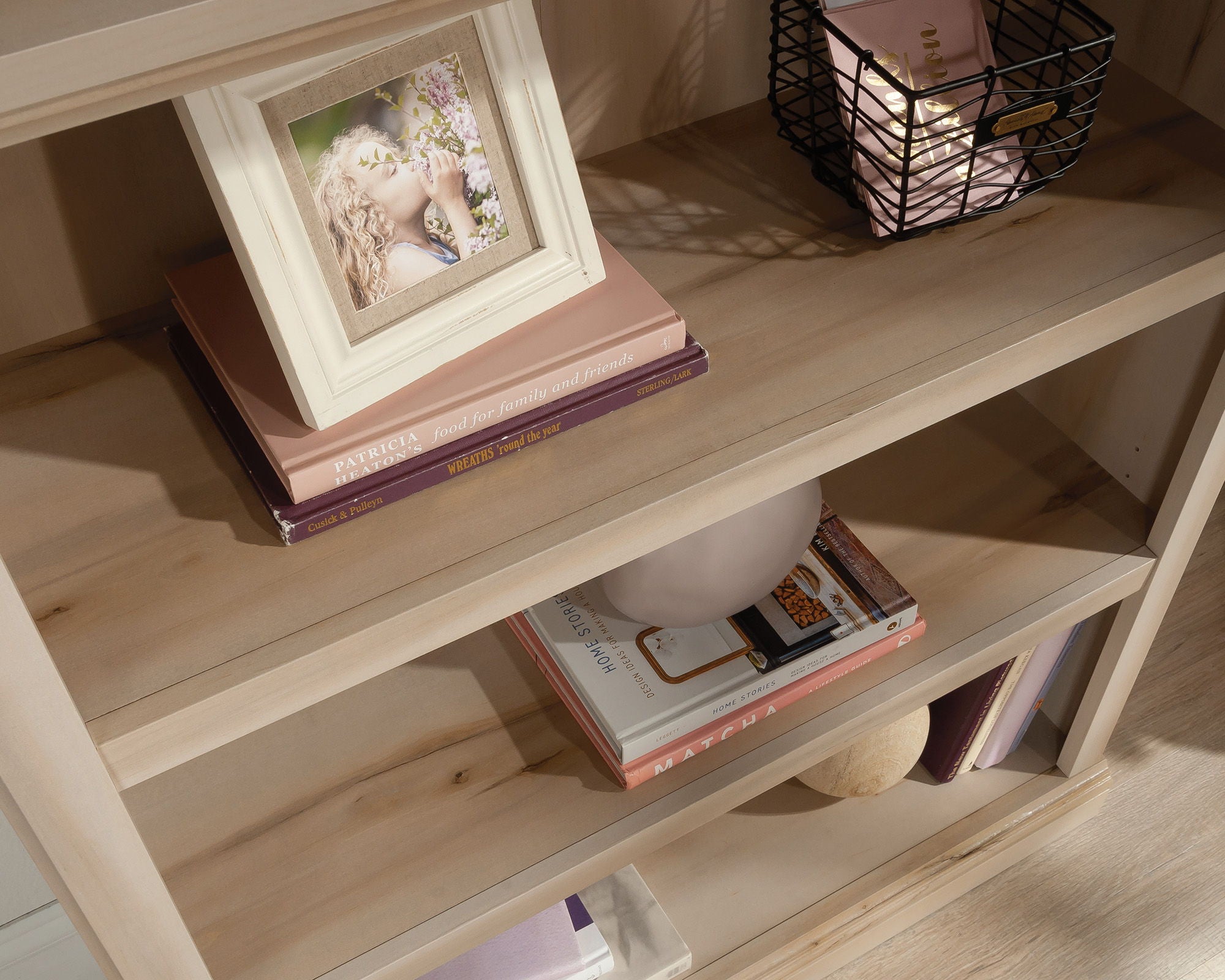 3-Shelf Display Bookcase in Pacific Maple