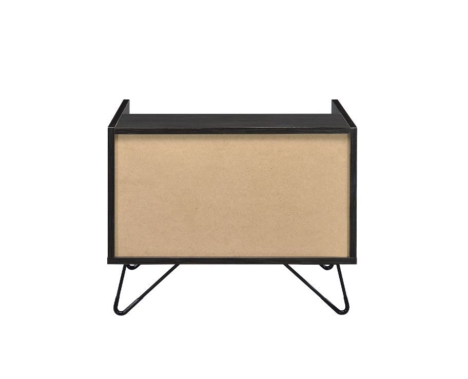 ACME Melkree - Accent Table - Oak & Black Finish | Meri Furniture