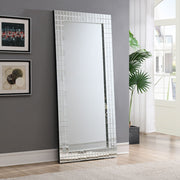ACME Dominic - Accent Mirror - Pearl Silver | Meri Furniture
