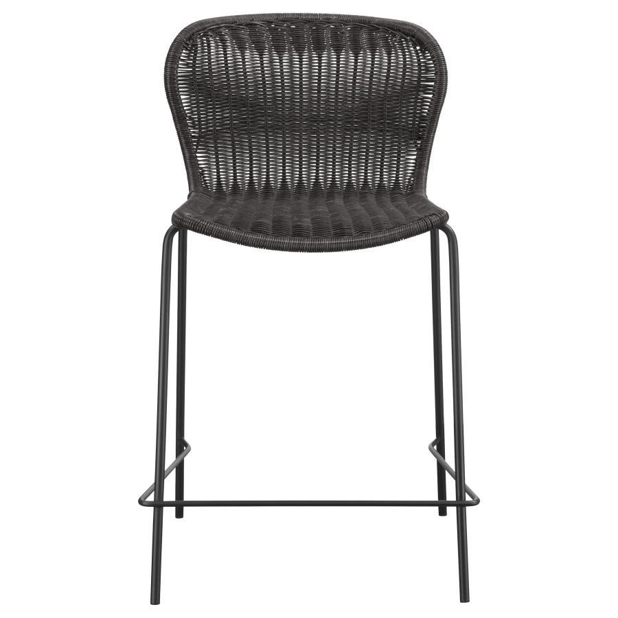 Coaster Fine Furniture Mckinley - Faux Rattan Metal Chair (Set of 2) | Meri Furniture