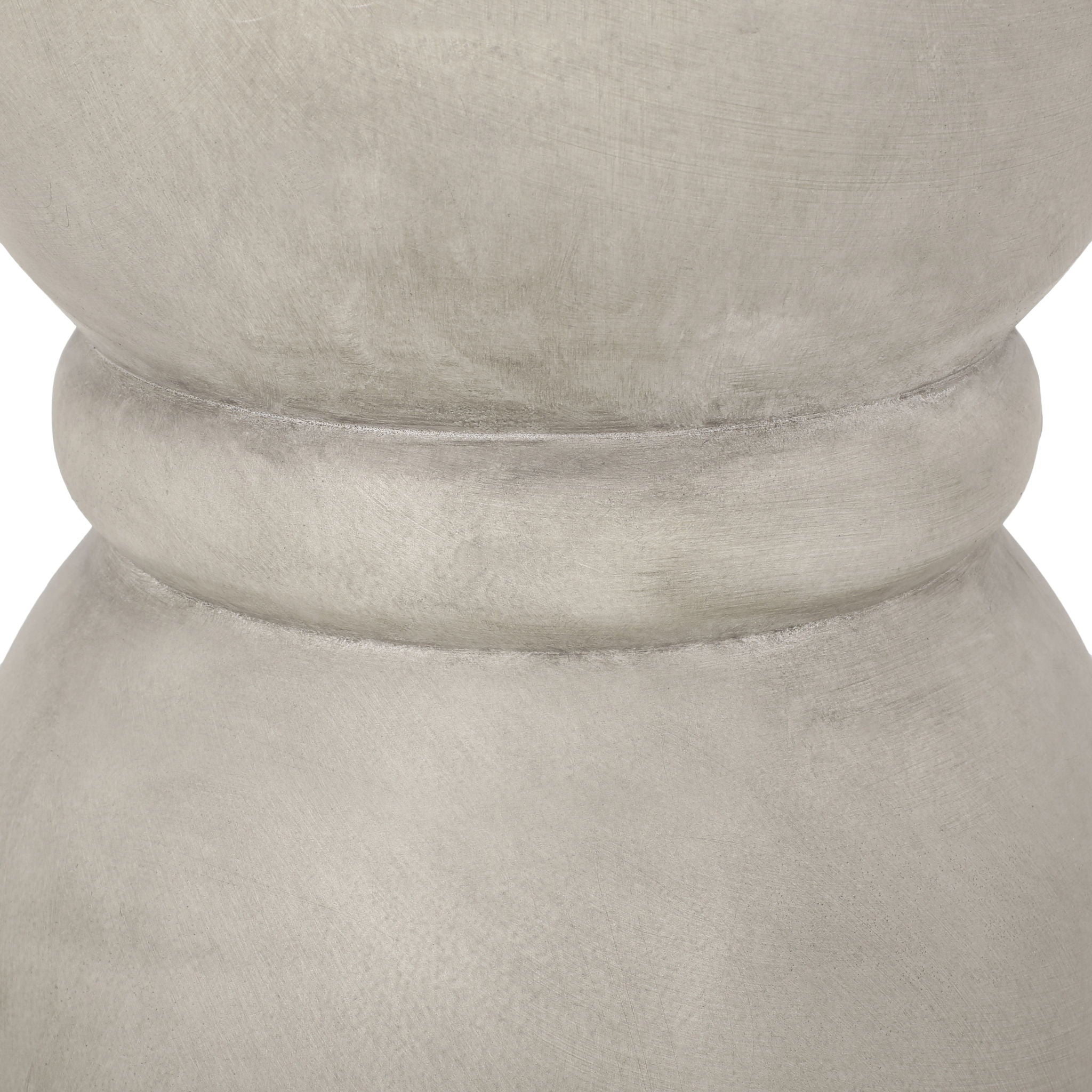 Outdoor Side Table With Hourglass Shape - Gray