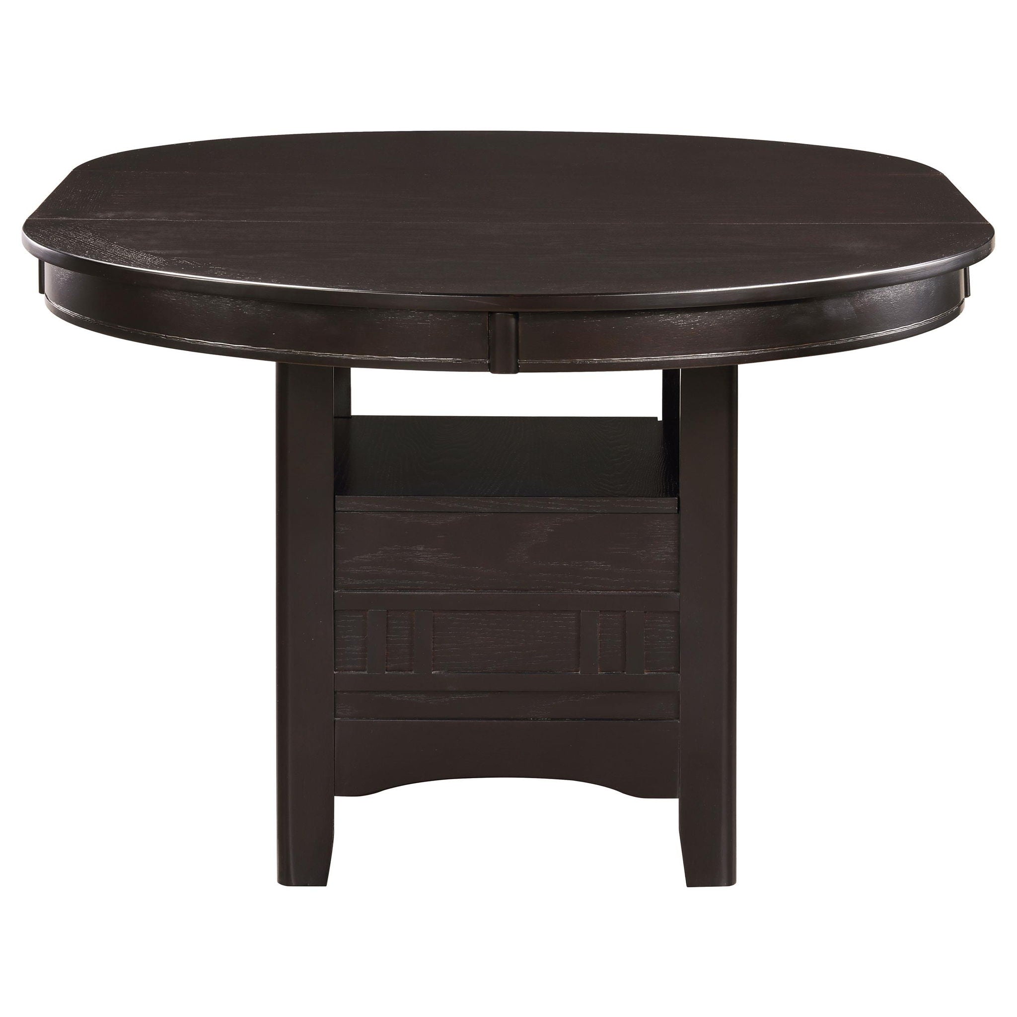 Lavon Oval 60-inch Wood Extension Leaf Dining Table Espresso