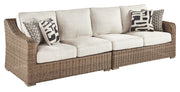 Ashley Furniture Beachcroft - Beige - Raf/laf Loveseat W/Cush (Set of 2) | Meri Furniture