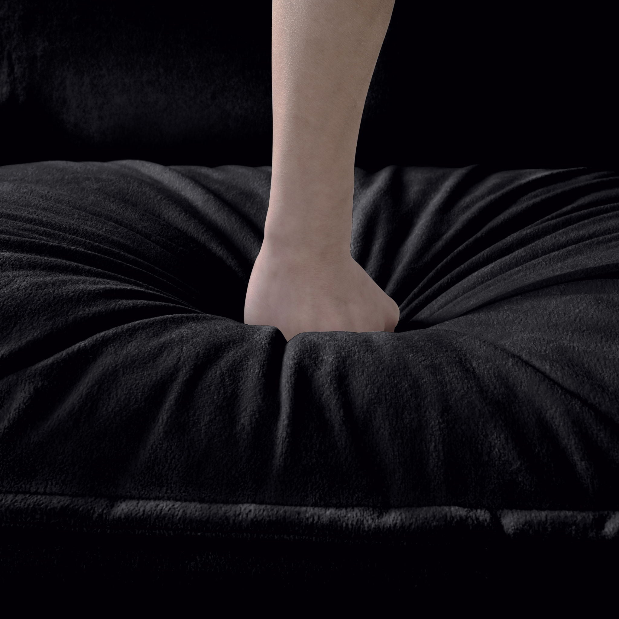 Modern Oversized Chenille Loveseat Sofa With Deep Seat And Diy Combination