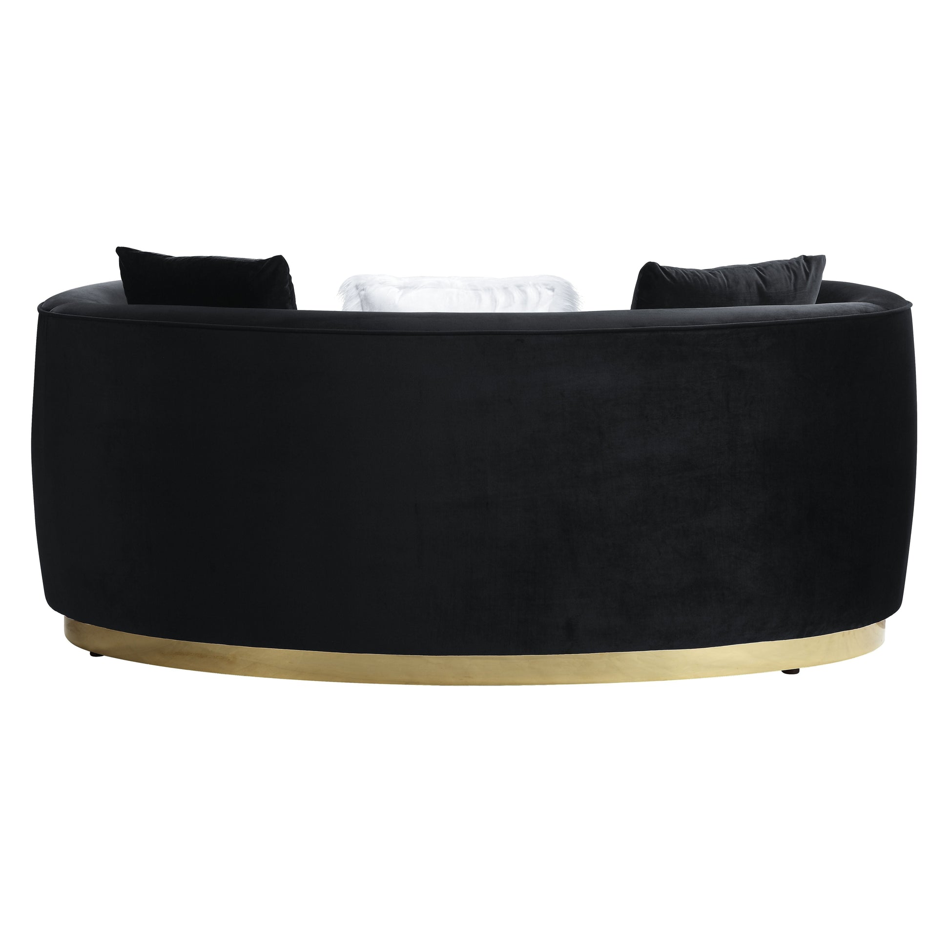 ACME Achelle - Loveseat - Black Velvet | Meri Furniture