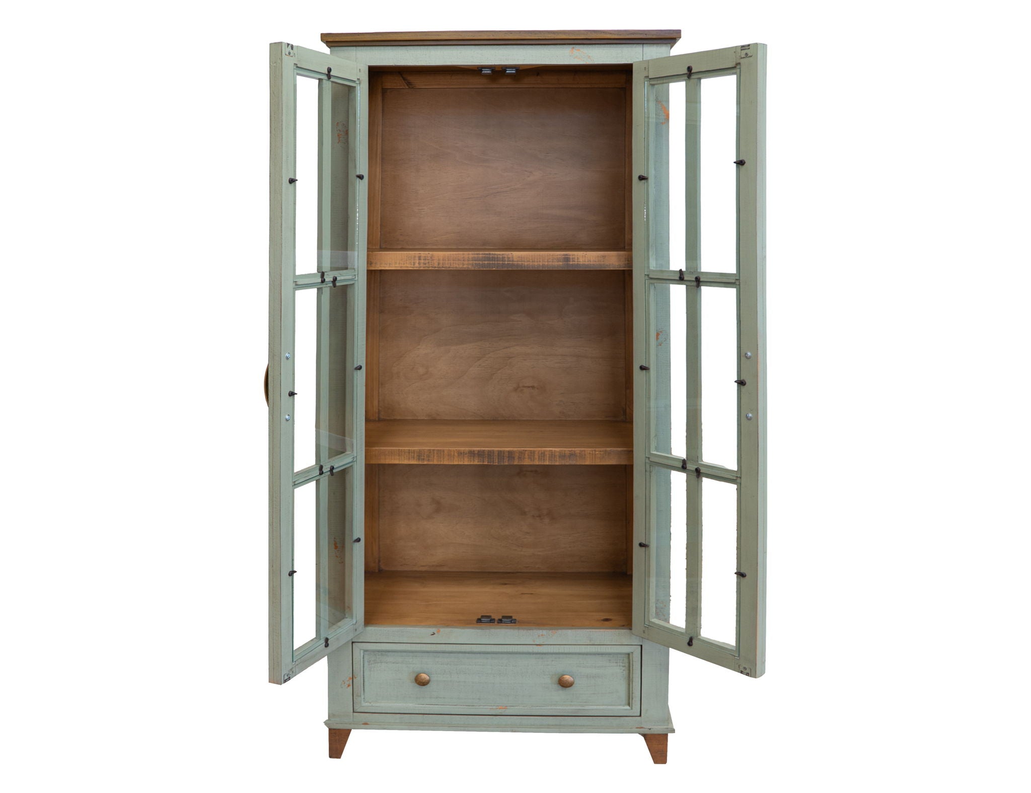 Toscana - 1 Drawer 2 Glass Doors Cabinet