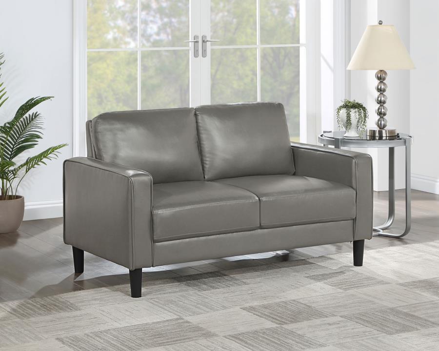 Coaster Fine Furniture Ruth - Upholstered Track Arm Loveseat | Meri Furniture