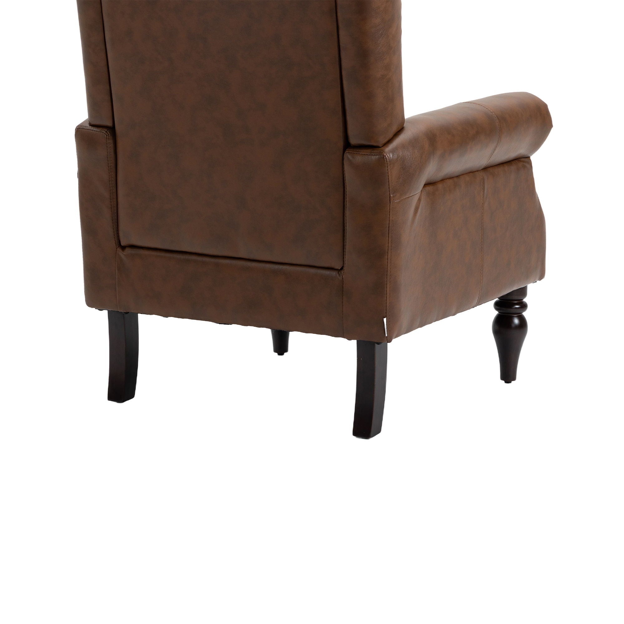 Modern Accent Armchair With Sturdy Wood Legs