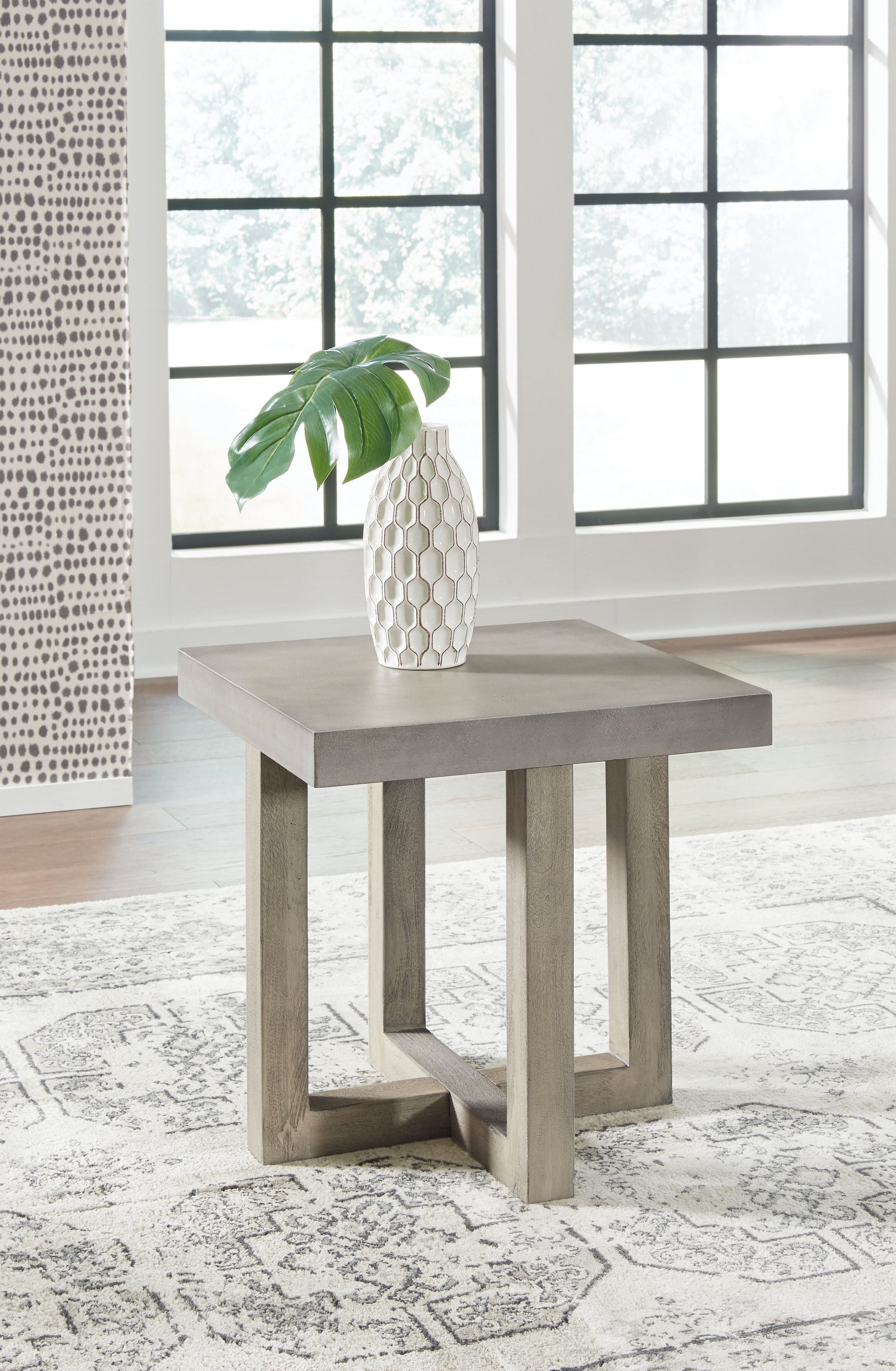 Signature Design by Ashley® Lockthorne - Gray - Square End Table | Meri Furniture