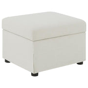 Winter - Upholstered Hydraulic Lift Top Storage Ottoman