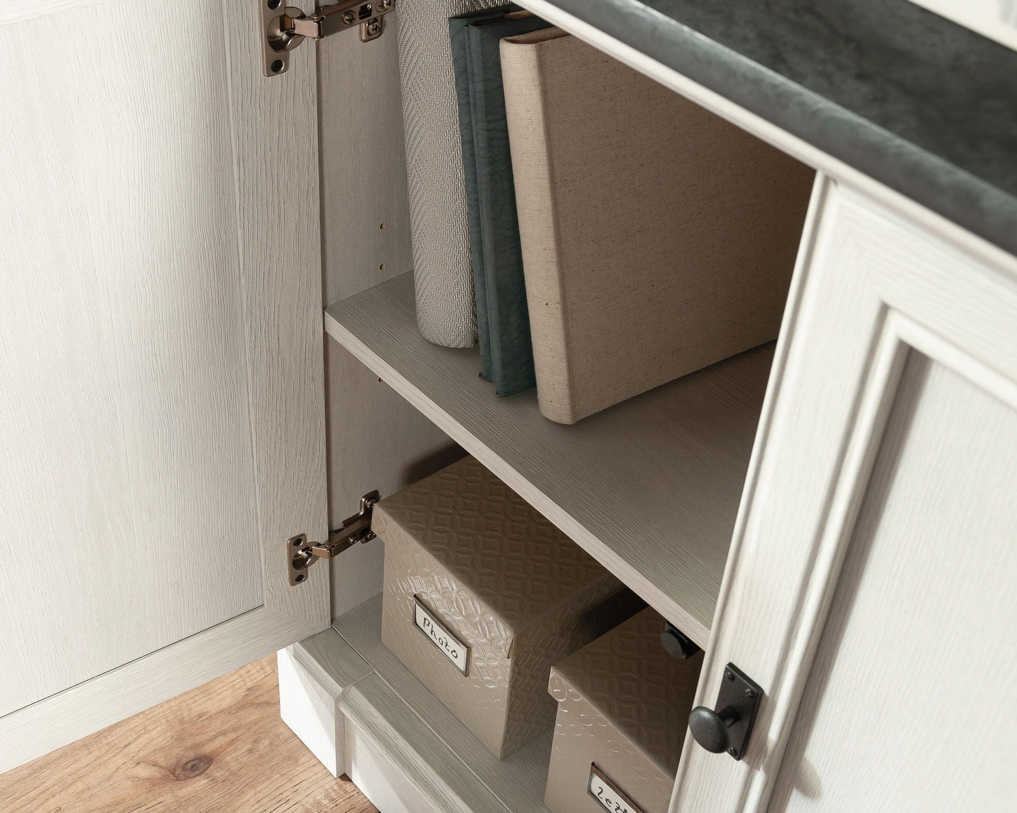 5-Shelf Library Bookcase in Glacier Oak