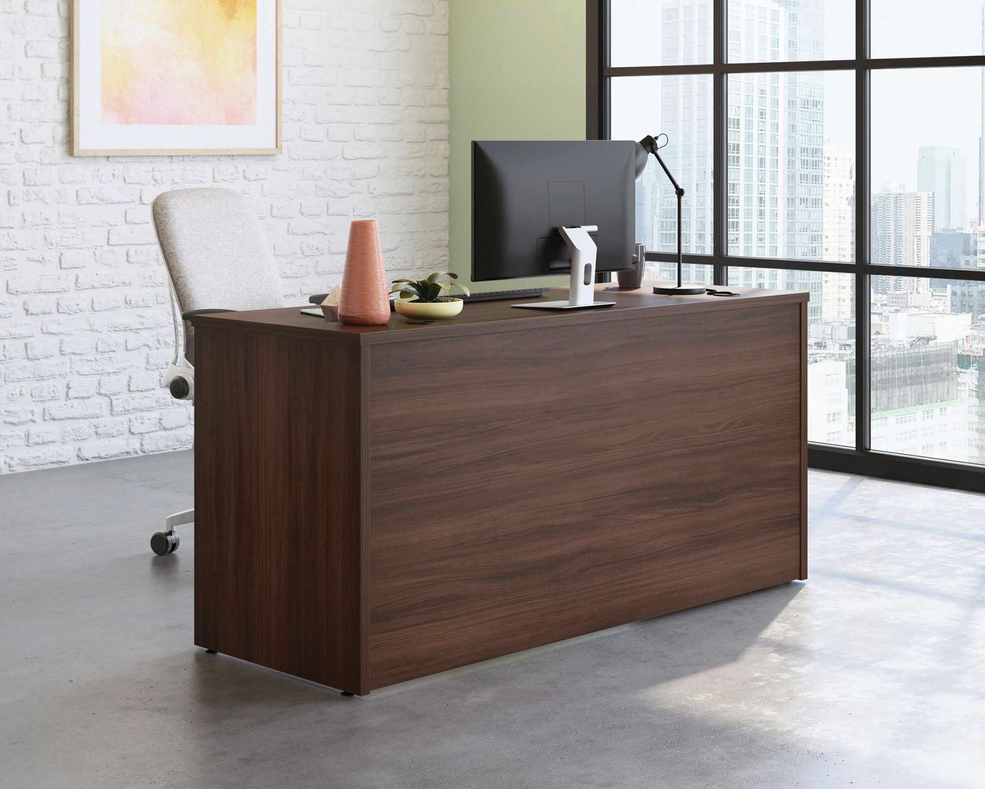 Commercial Desk 60" x 24" in Noble Elm