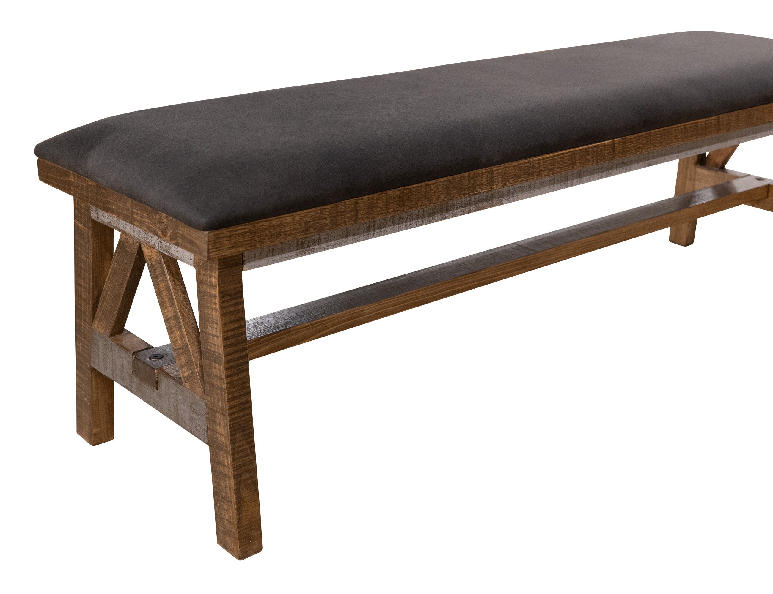 International Furniture Direct Loft Brown - Bench - Gray / Brown | Meri Furniture