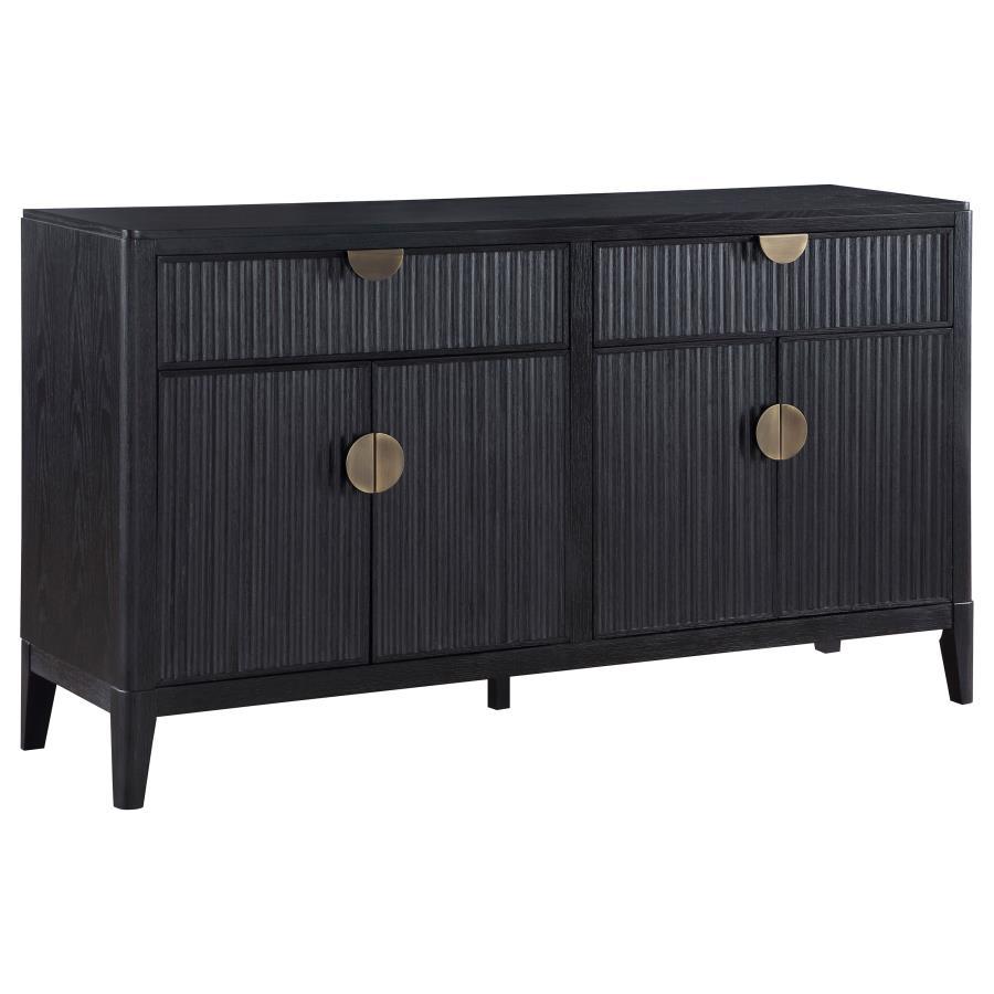 Coaster Fine Furniture Brookmead - 4 Door Sideboard Buffet Storage Cabinet - Black | Meri Furniture