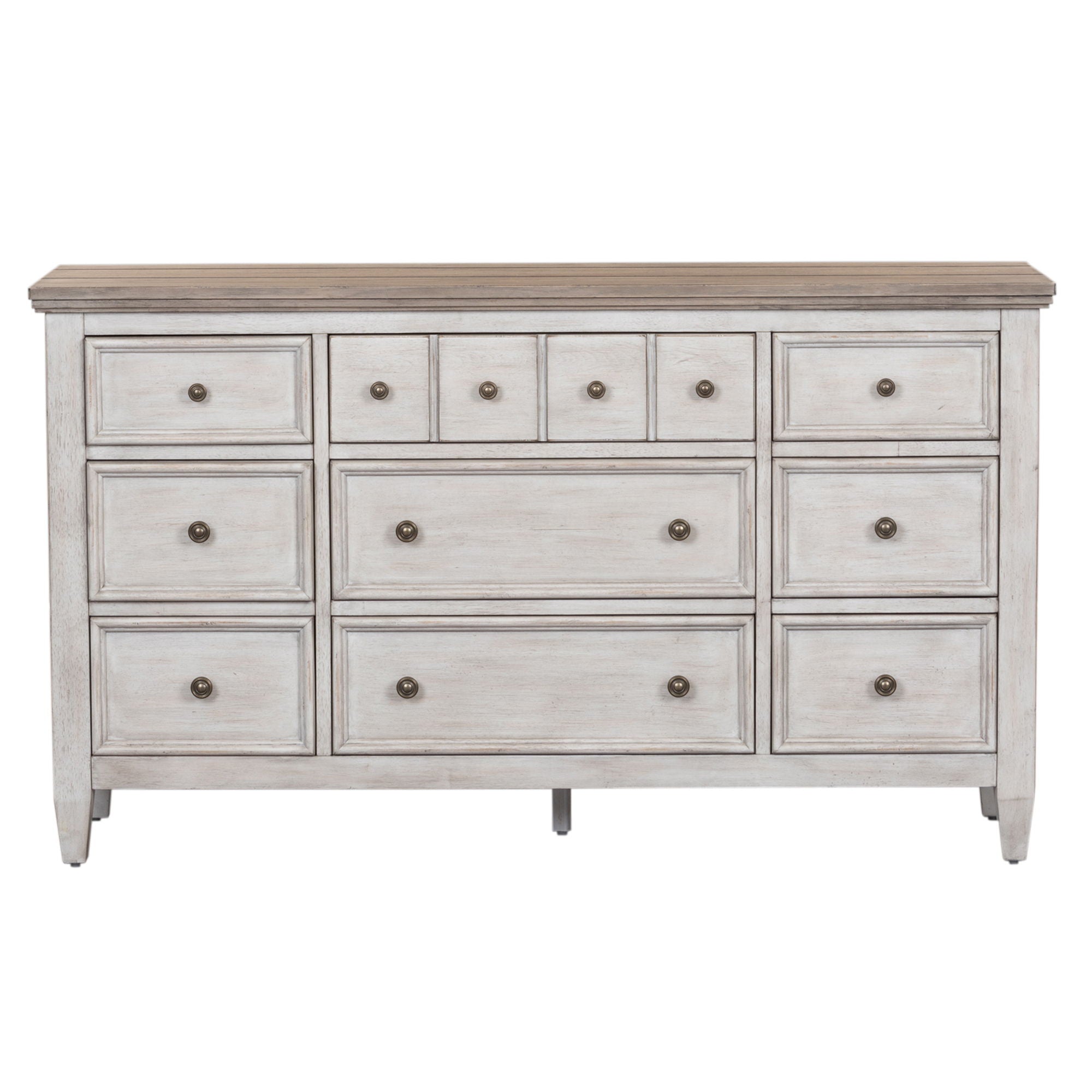 Liberty Furniture Heartland - 9 Drawer Dresser - White | Meri Furniture