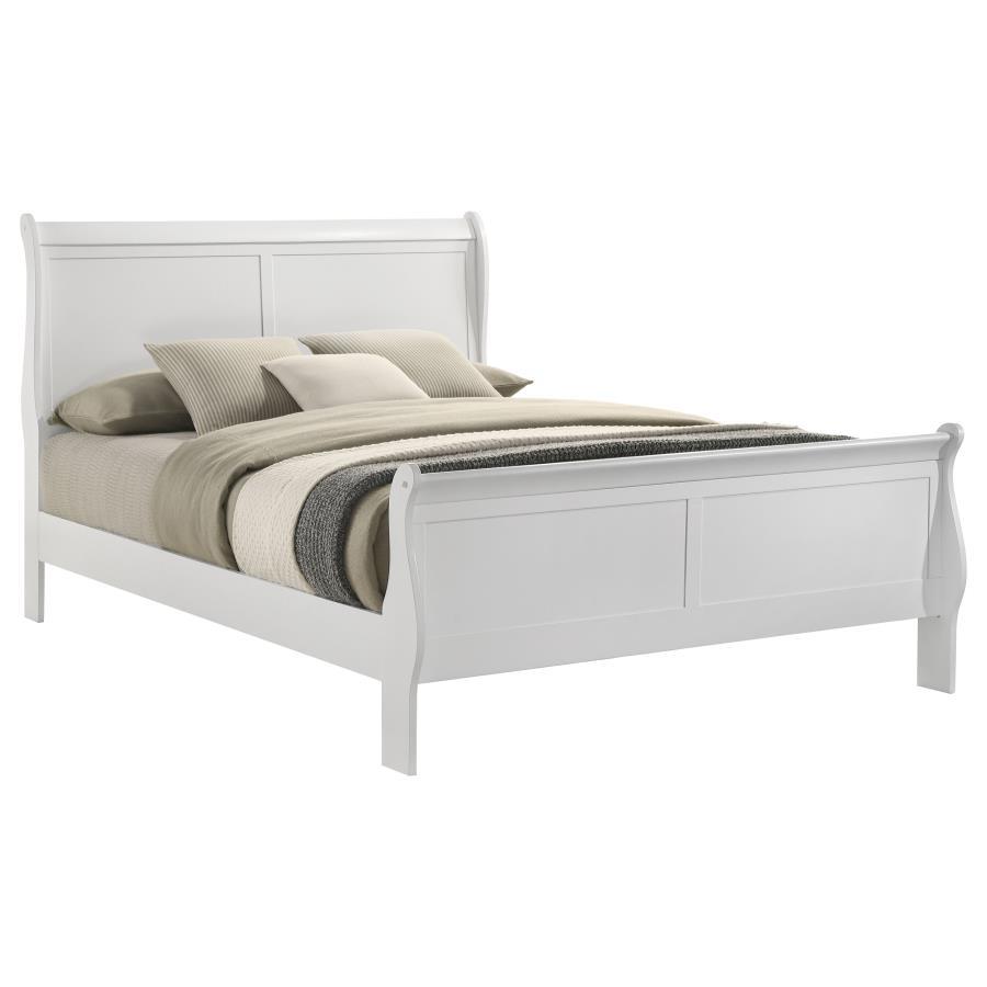 Coaster Fine Furniture Louis Philippe - Sleigh Panel Bed | Meri Furniture