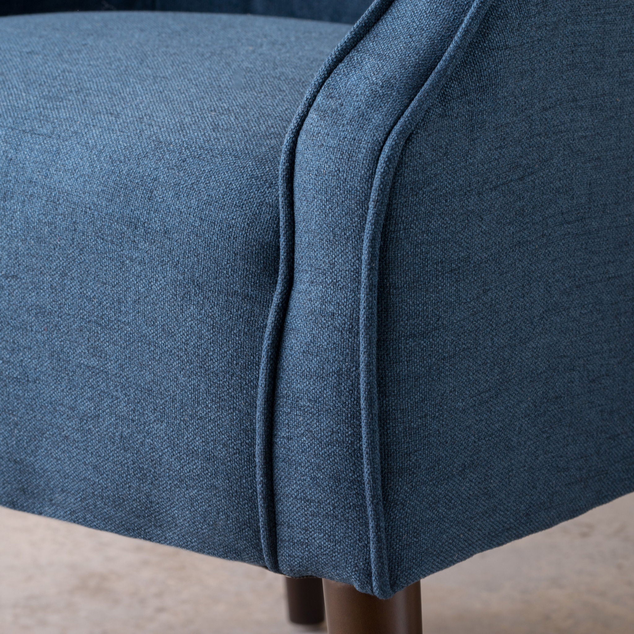 Contemporary Upholstered Club Chair With Button Tufting
