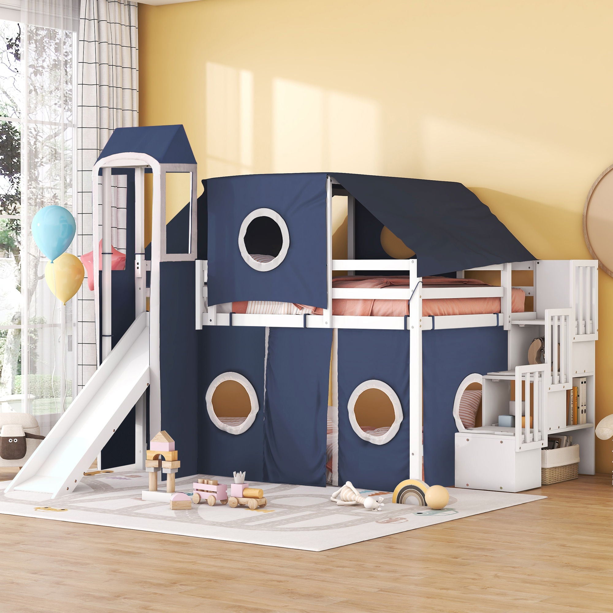 Loft Bed With Tent And Tower