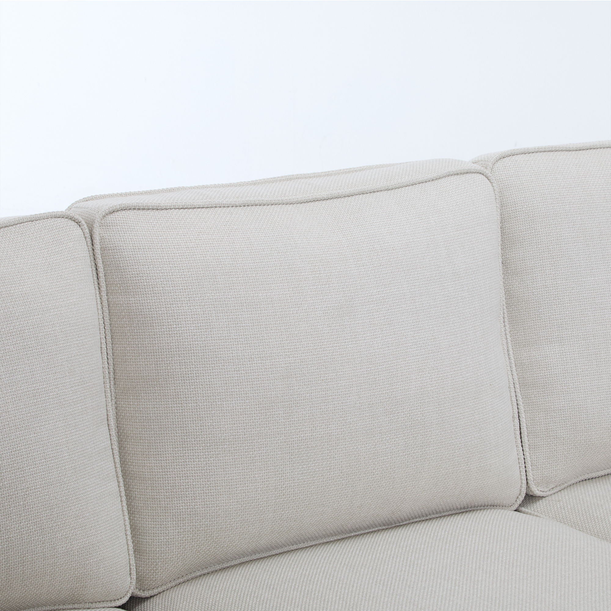 Rolled Arm Sofa With Nailhead Trim With Wooden Legs