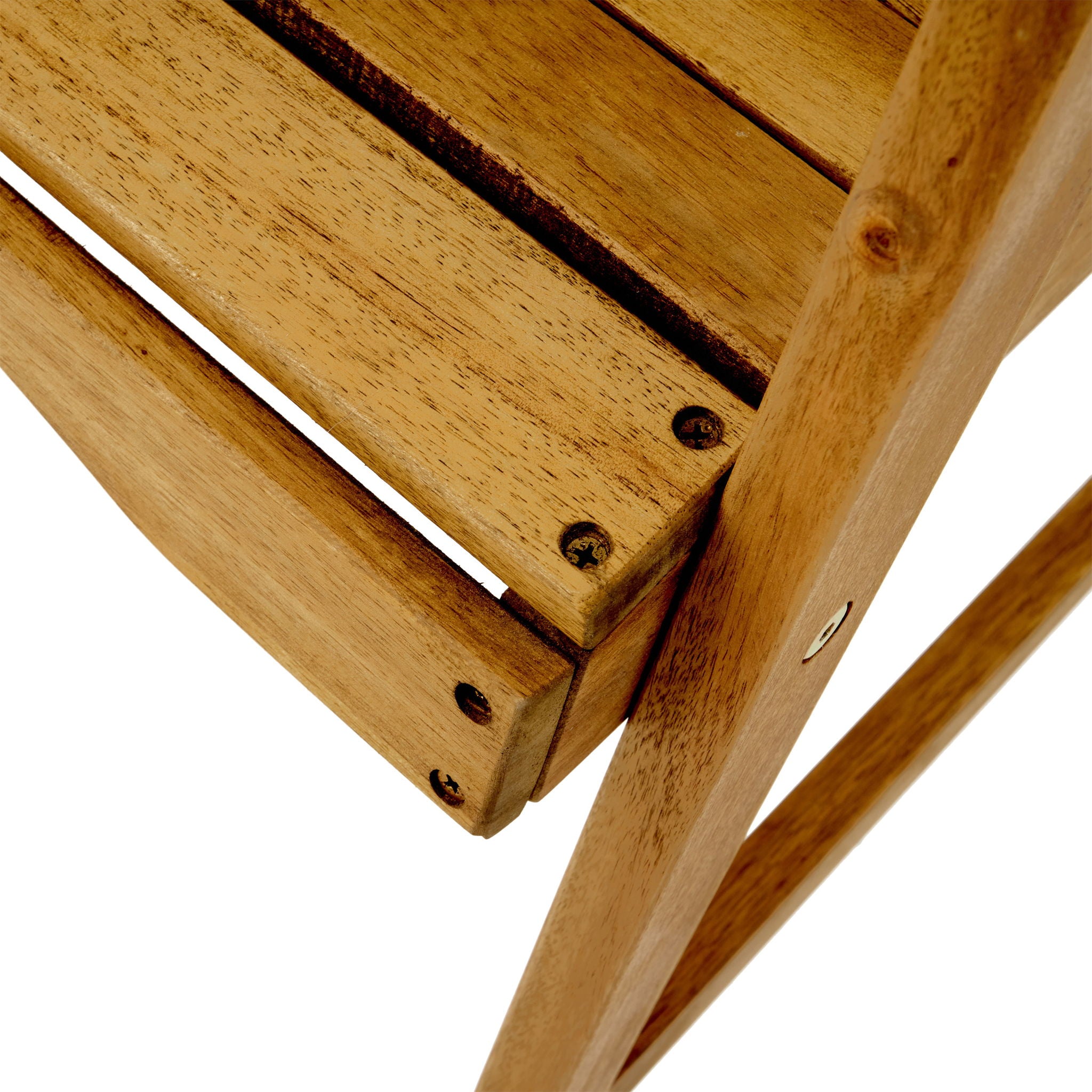 Outdoor Weather Resistant Acacia Wood Adirondack Dining Chairs (Set of 2)