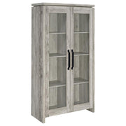Coaster Fine Furniture Alejo - 2 Door Engineered Wood Tall Cabinet - Gray Driftwood | Meri Furniture