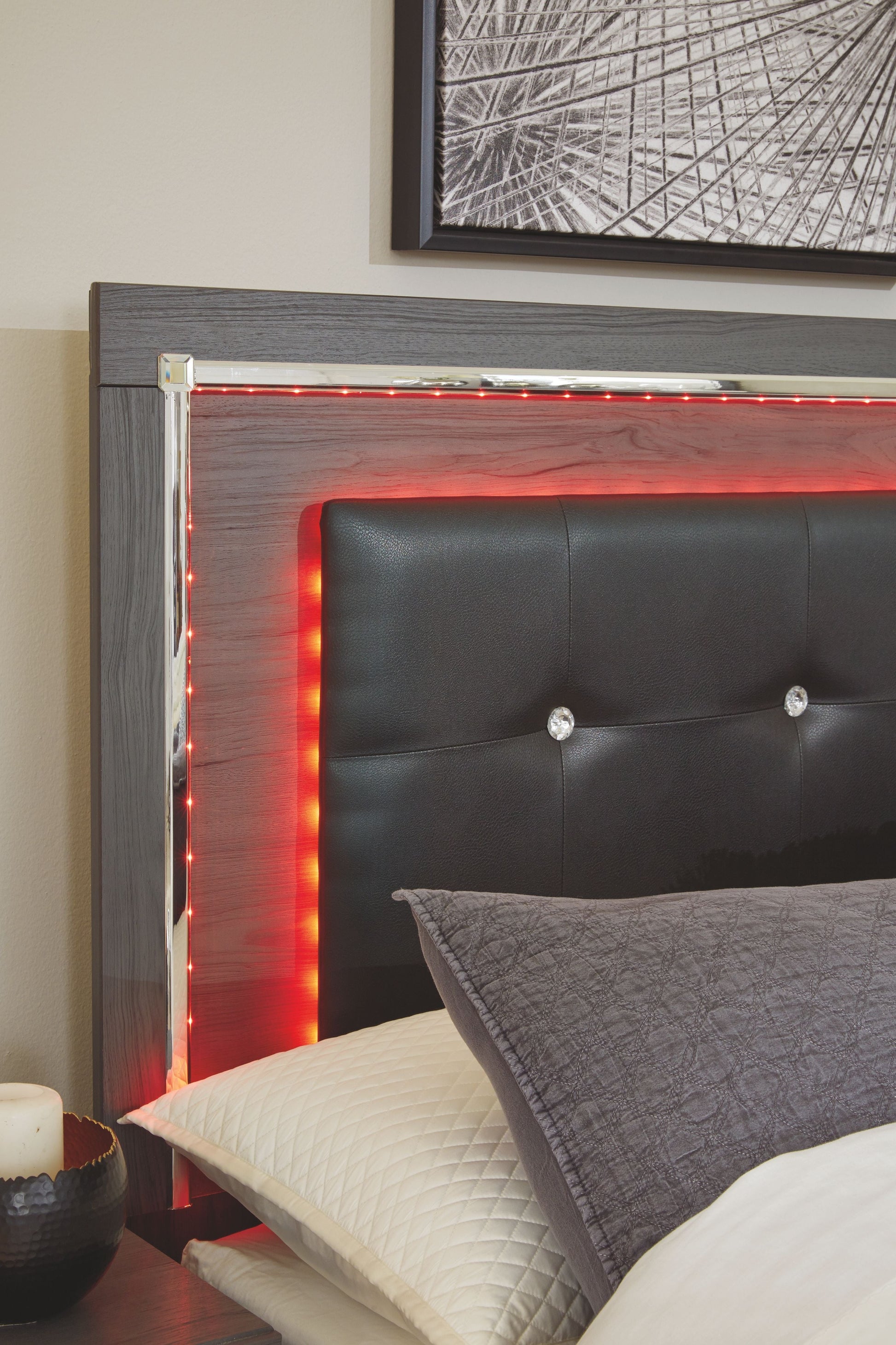Signature Design by Ashley® Lodanna - Upholstered Panel Bed | Meri Furniture