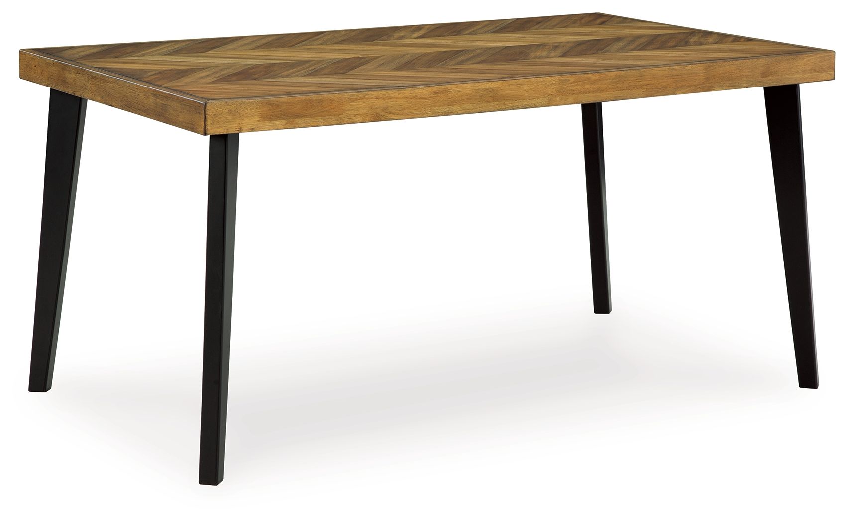 Signature Design by Ashley® Blondon - Brown / Black - Rectangular Drm Table Set (Set of 7) | Meri Furniture