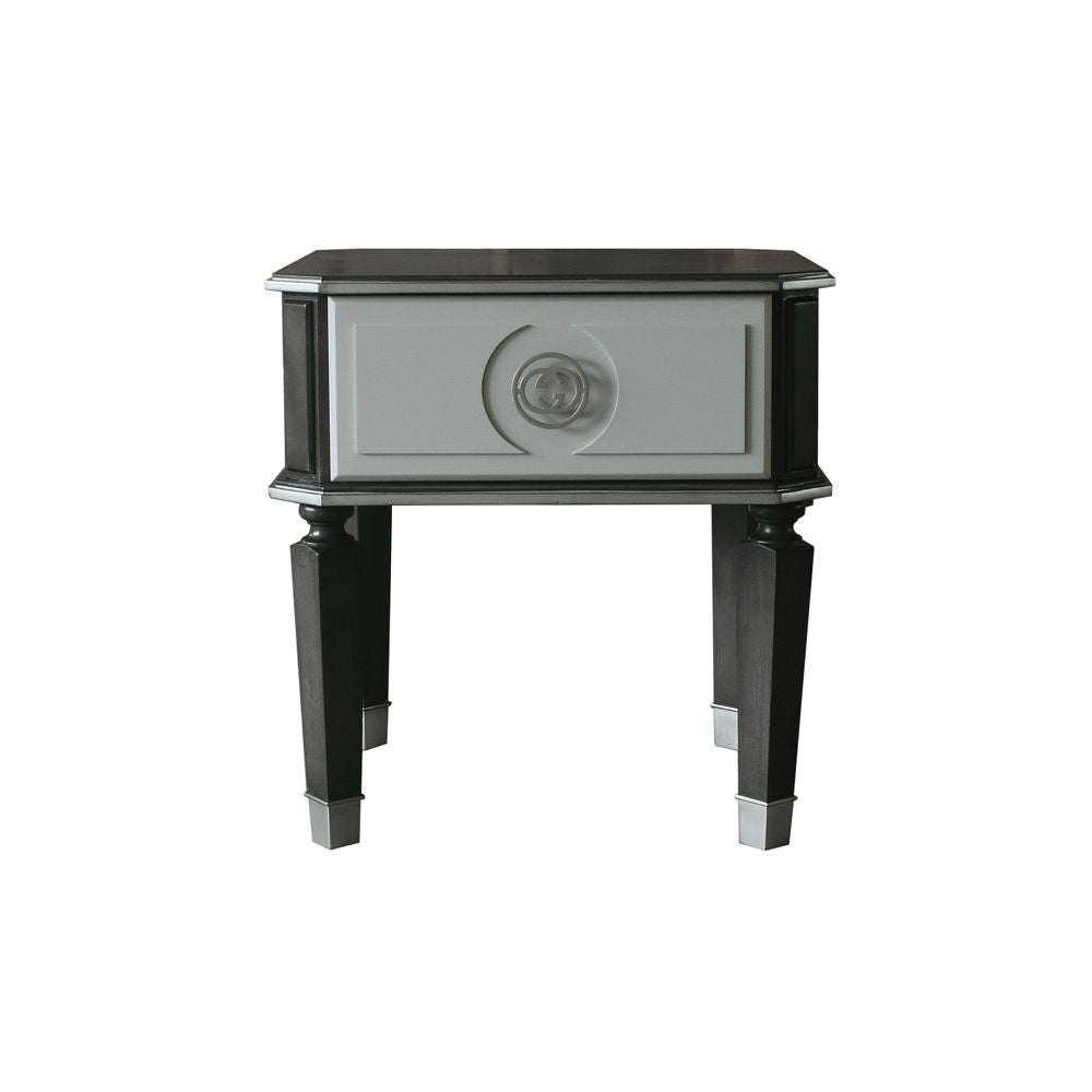 House Beatrice - End Table - Charcoal & Light Gray