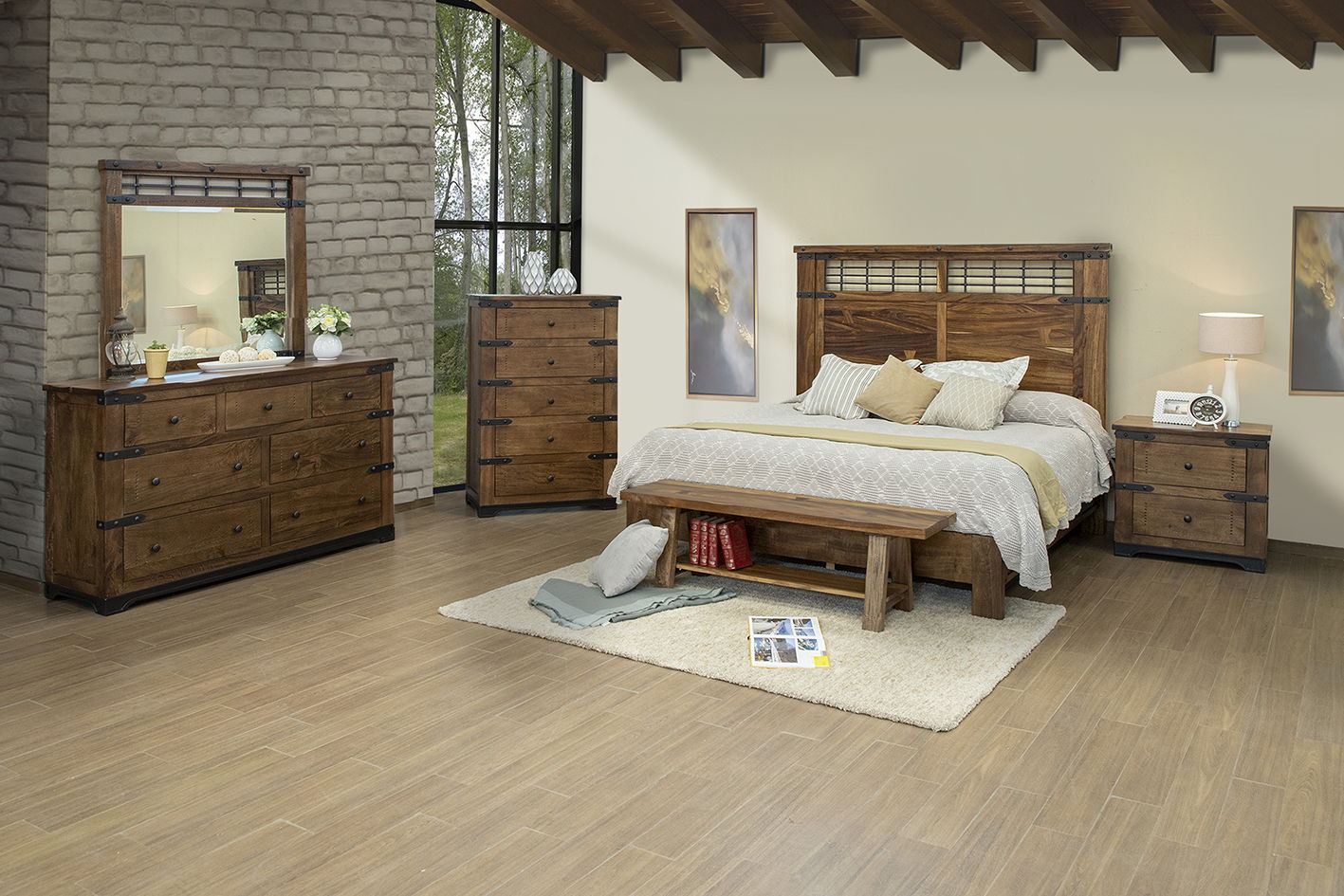 International Furniture Direct Parota - Dresser - Cinnamon Brown | Meri Furniture
