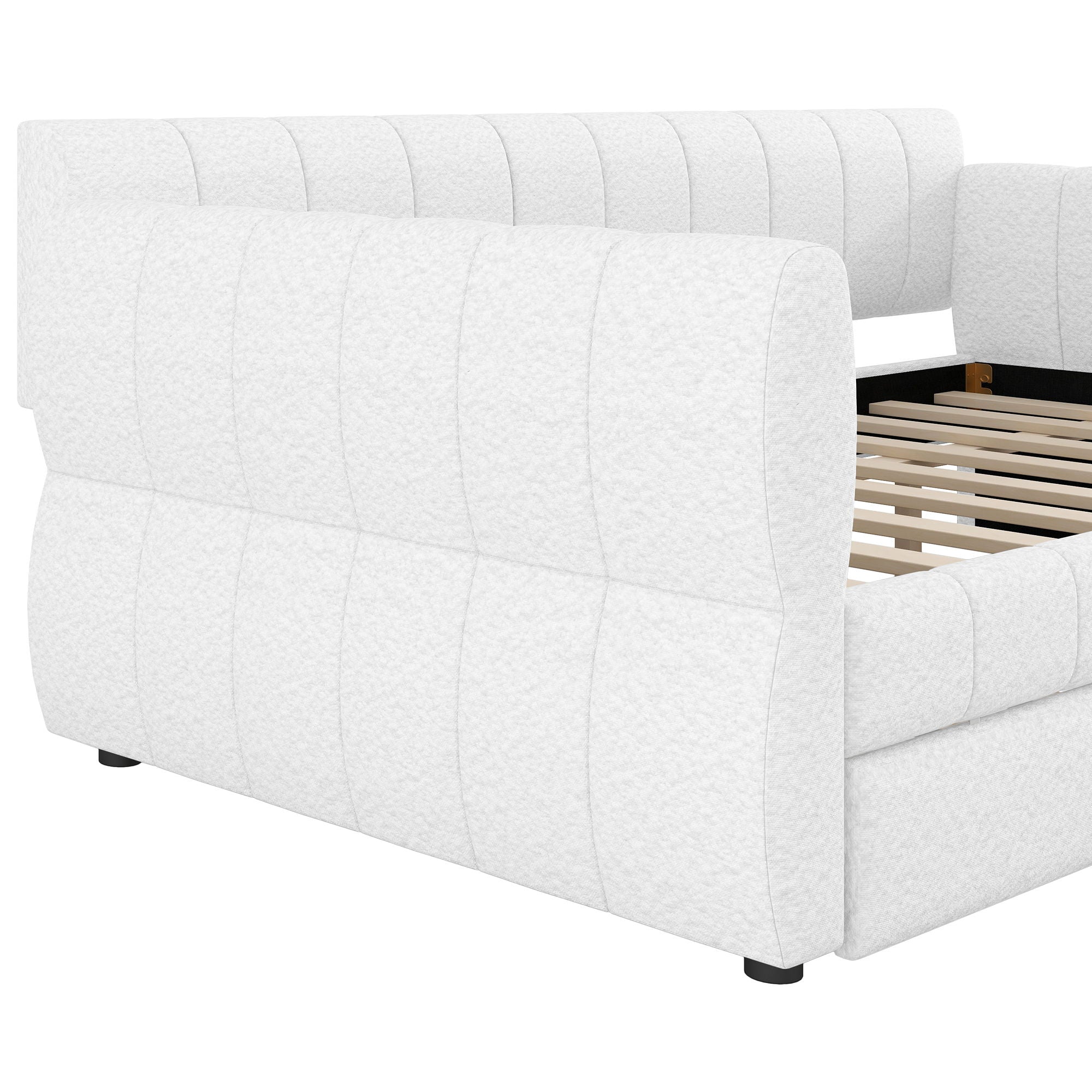 Upholstered Platform Bed With USB Charging