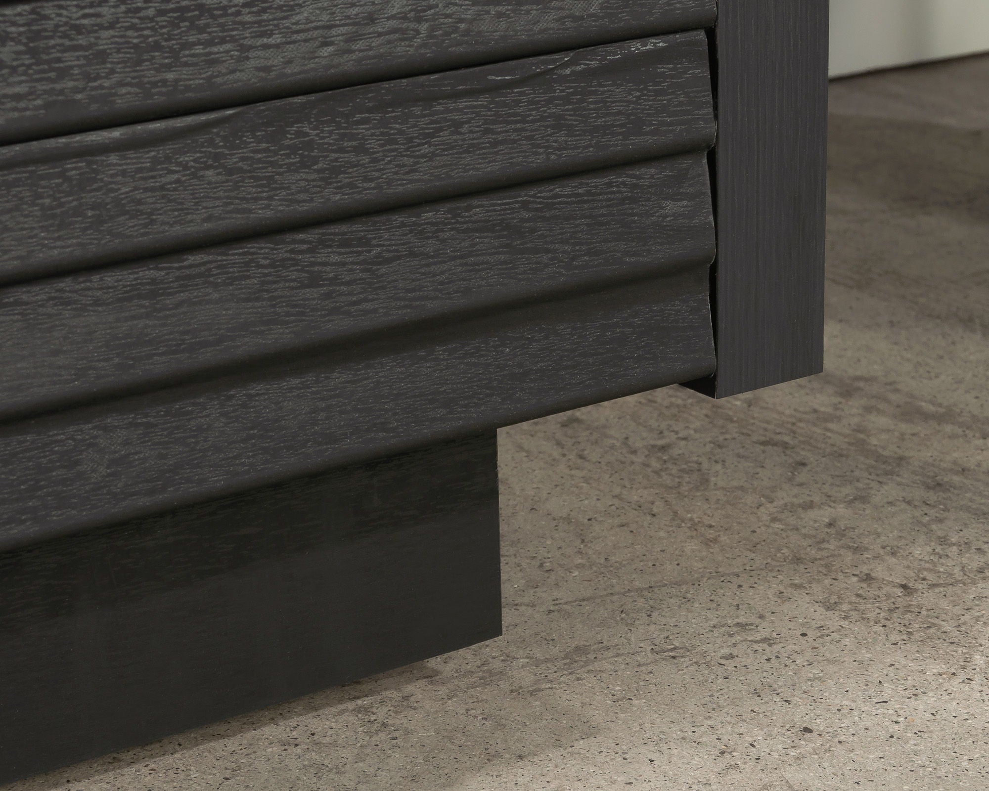 TV Credenza with Drawers in Raven Oak