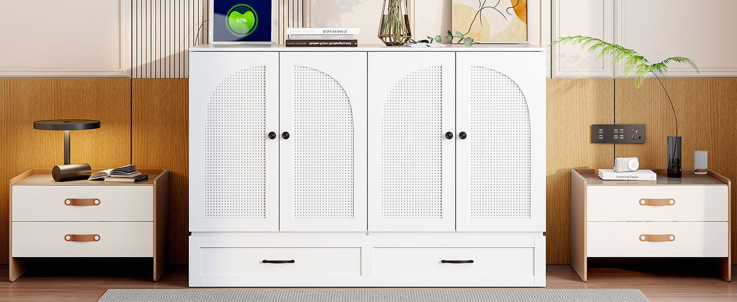 Murphy Bed With Large Drawers