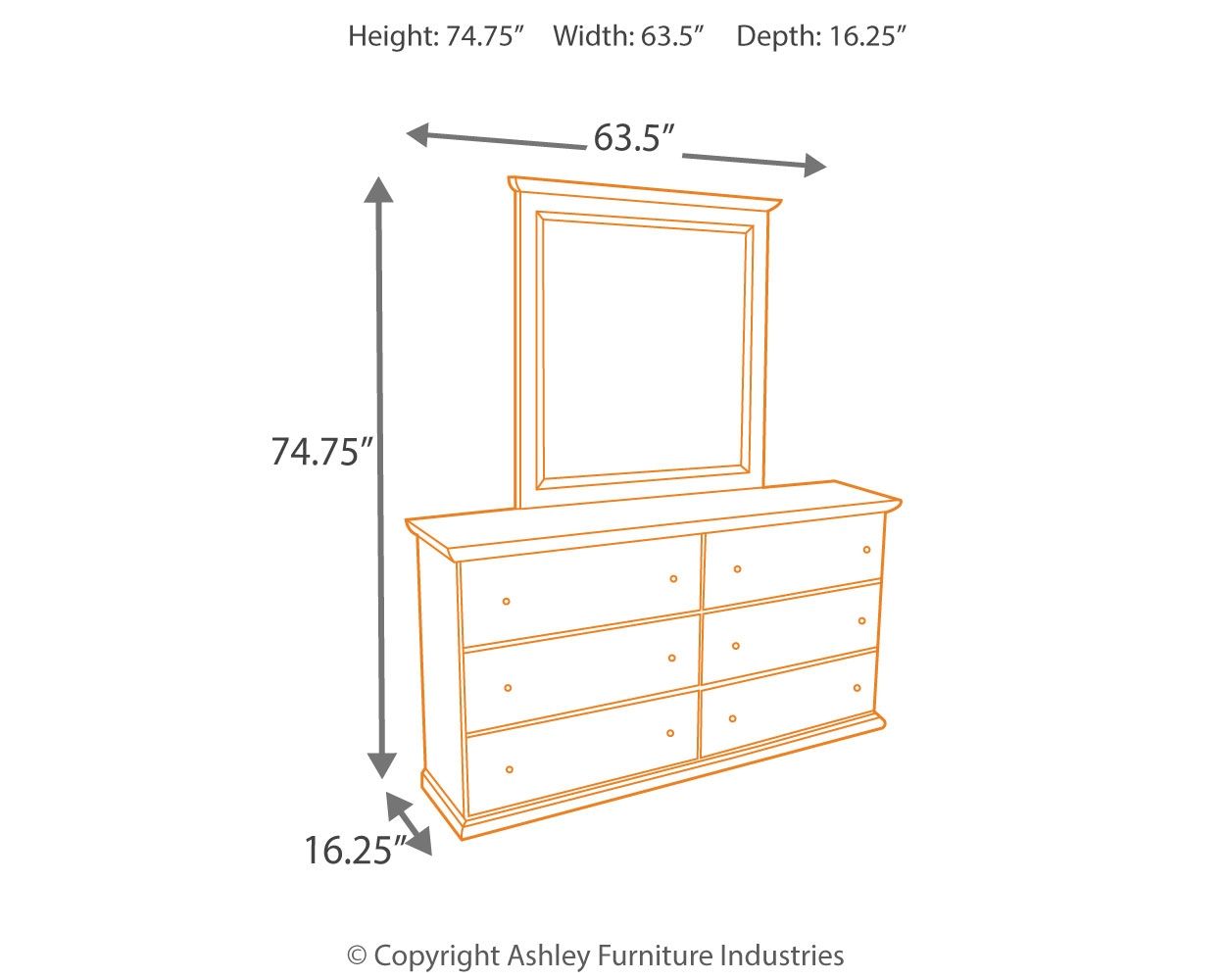 Signature Design by Ashley® Bostwick - Panel Bedroom Set (without Footboard) | Meri Furniture