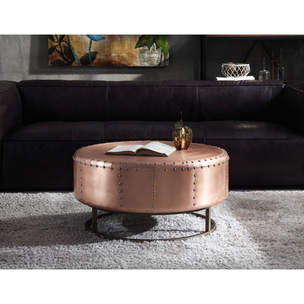 Raith - Coffee Table - Rose Gold Aluminum