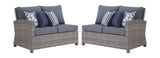 Salem Beach - Gray - 3 Pc. - Sectional Lounge