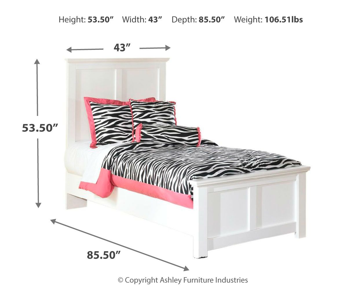 Signature Design by Ashley® Bostwick - Panel Bed | Meri Furniture
