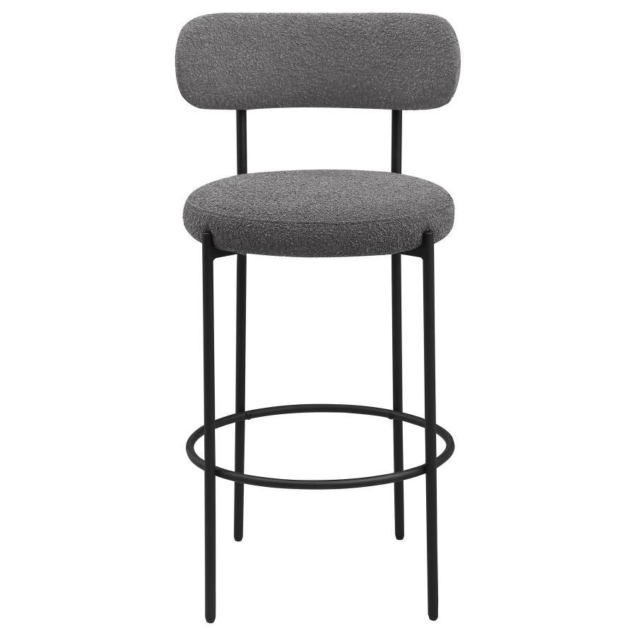 Coaster Fine Furniture Viola - Boucle Upholstered Bar Stool (Set of 2) | Meri Furniture