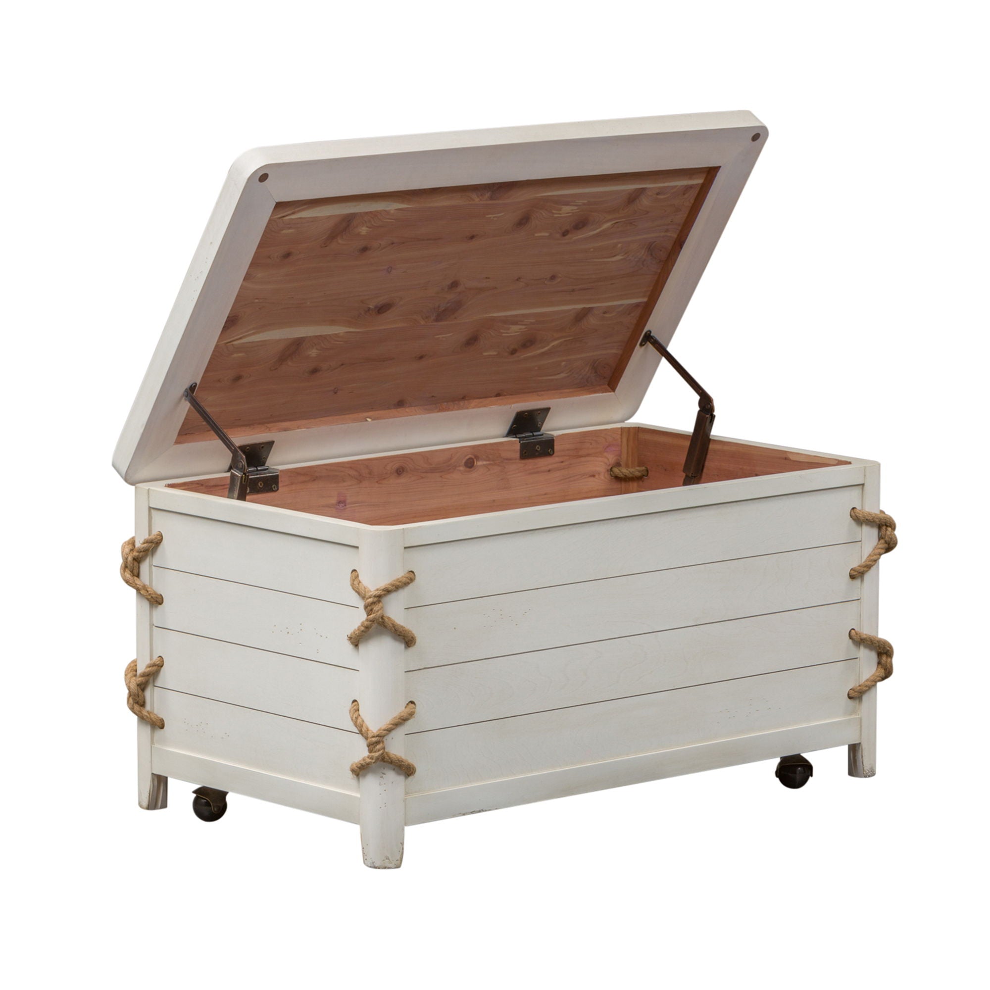 Liberty Furniture Dockside - Storage Trunk - White | Meri Furniture
