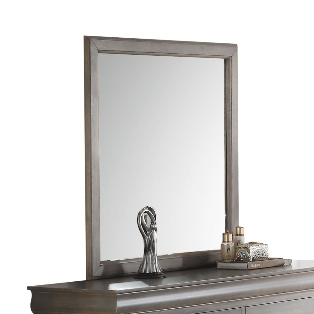 ACME This mirror simple in style with a rectangular frame. It will be the perfect complement from the most sophisticated to decor casual settings. | Meri Furniture