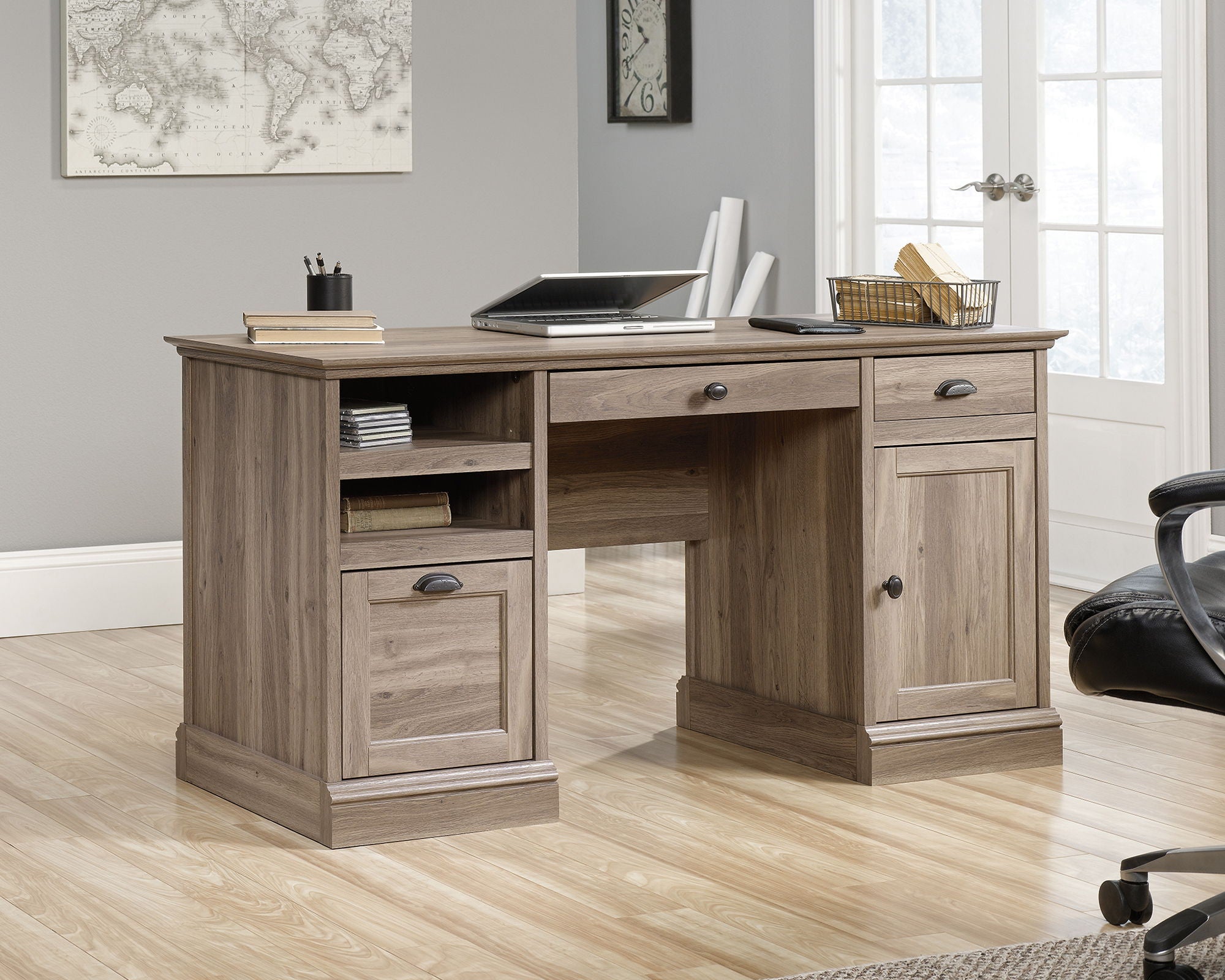 Barrister Lane Executive Desk Salt Oak