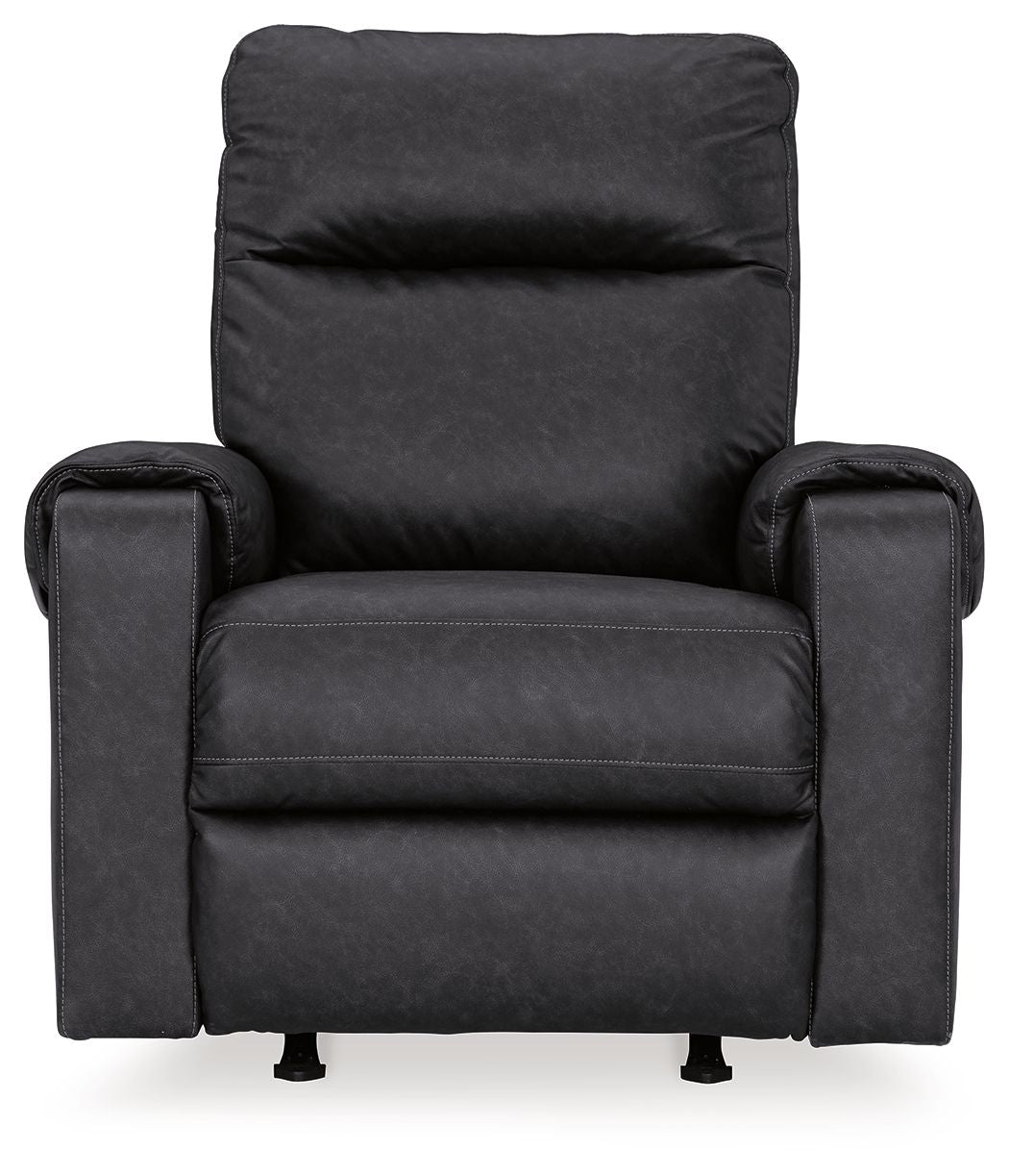 Signature Design by Ashley® Axtellton - Carbon - Power Rocker Recliner | Meri Furniture