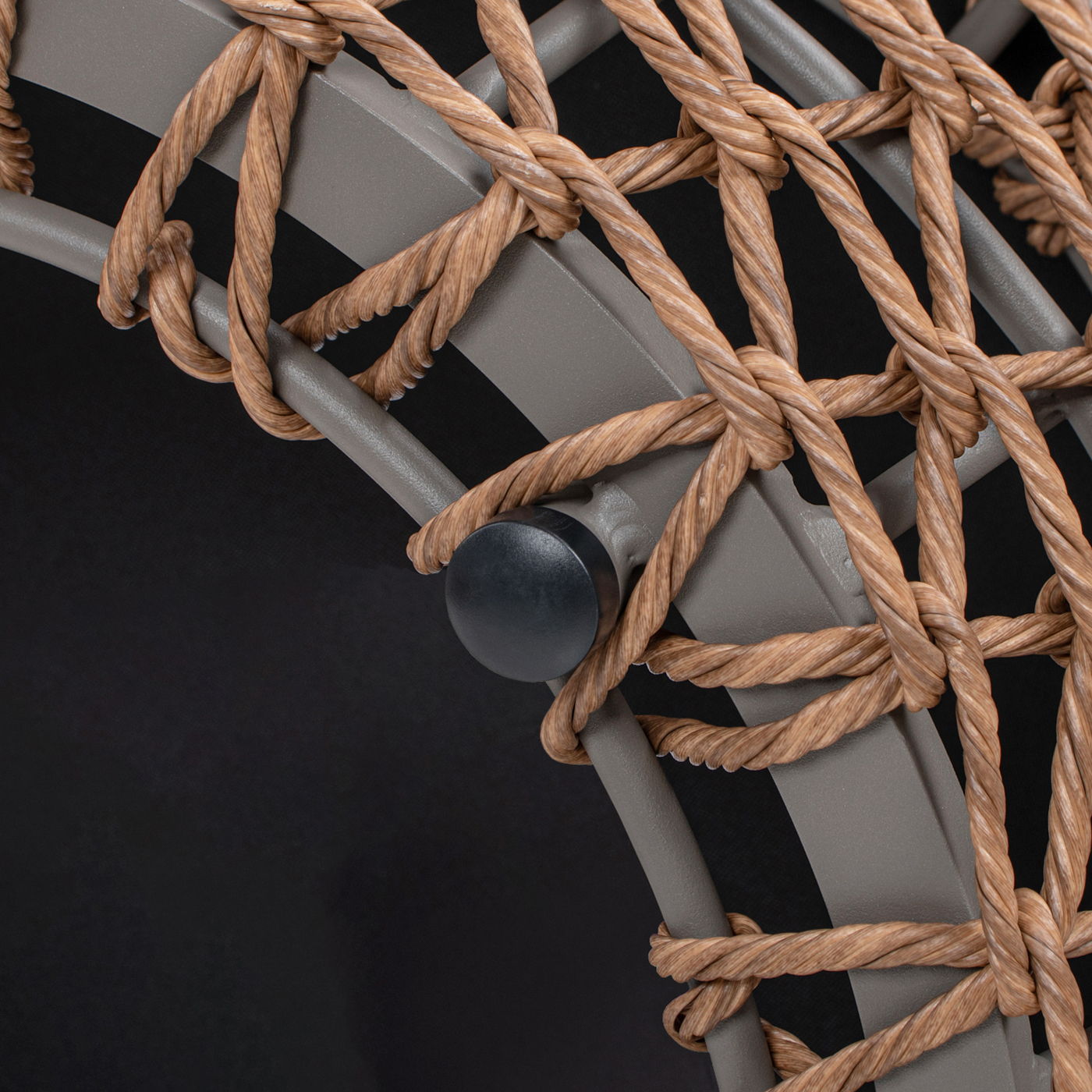 Willow - Round Upholstered Patio Ottoman