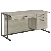 Coaster Fine Furniture Loomis - 4-Drawer Computer Desk - Whitewashed Gray | Meri Furniture