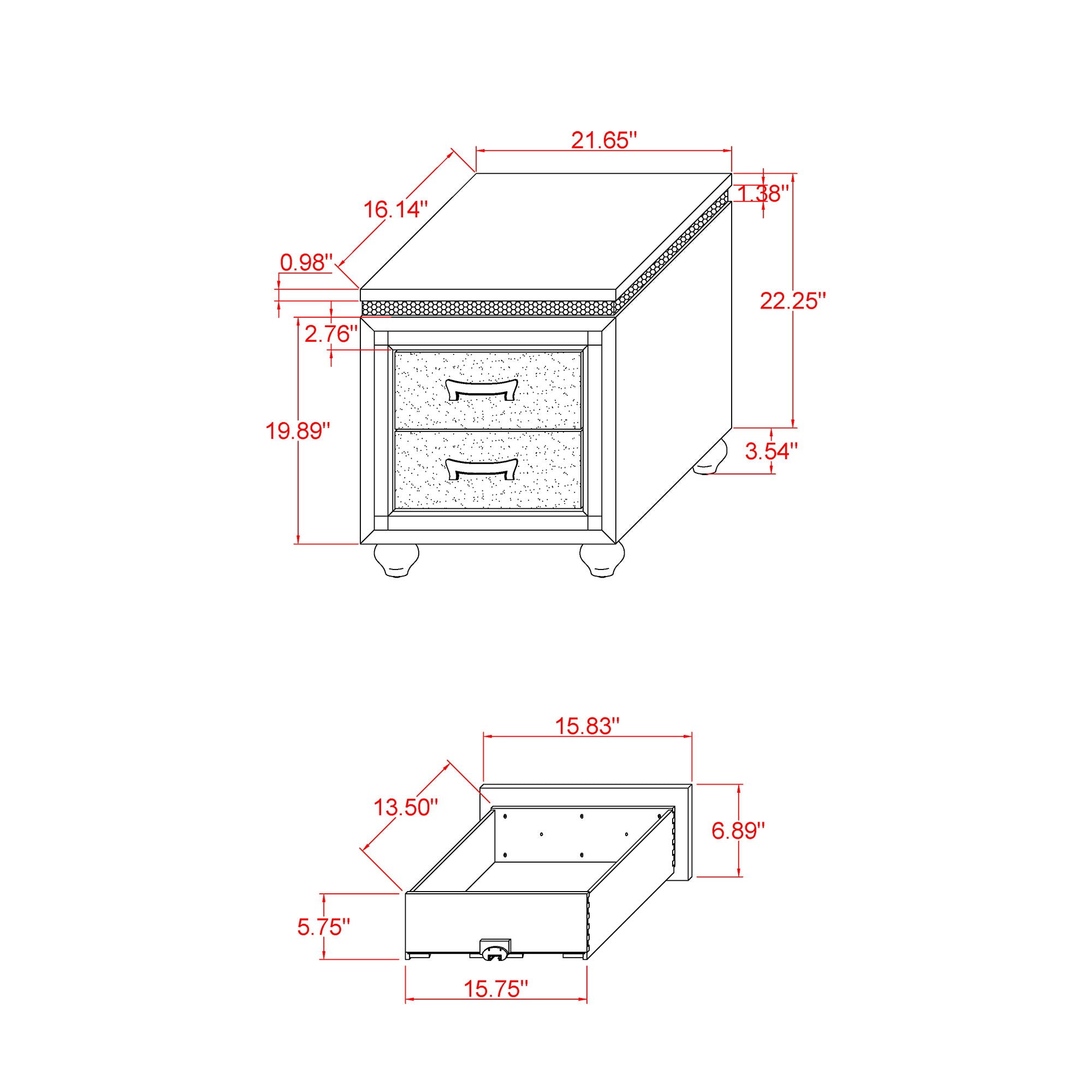 Maloise - Nightstand - White
