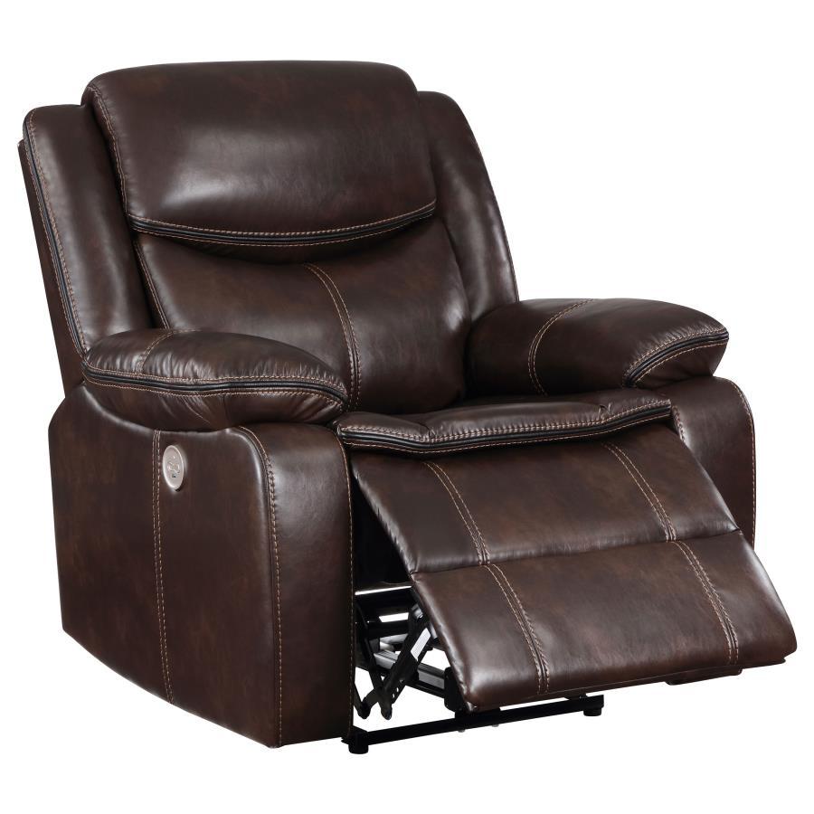Coaster Fine Furniture Sycamore - Upholstered Power Recliner Chair | Meri Furniture